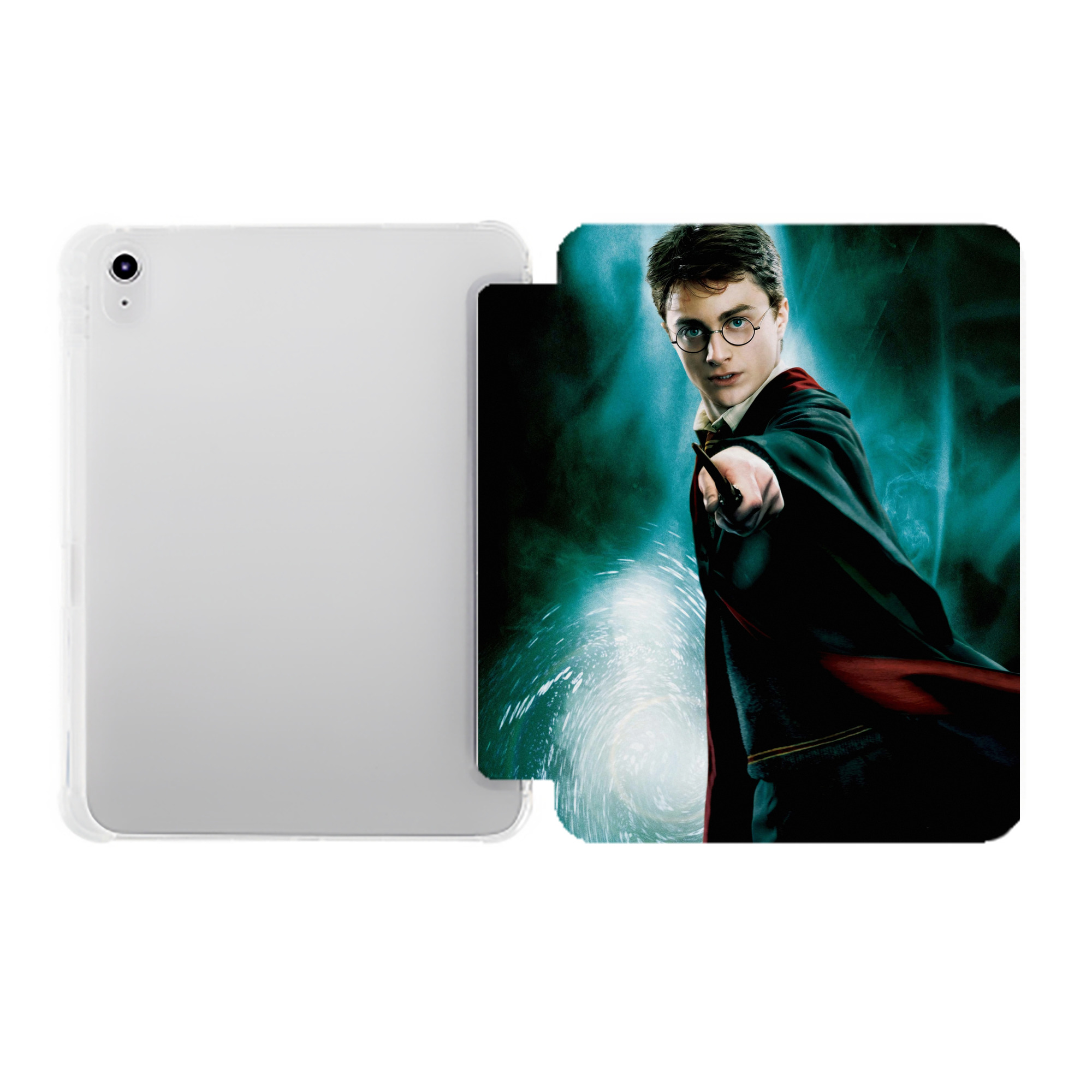 （画像用） Harry Potter ハリー・ポッターシリーズ IPad ケース ペン収納付き 三つ折りスタンド PUレザー×シリコン 対応機種9.5/10.5/10.9インチ